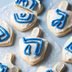 Chocolate-Stuffed Dreidel Cookies