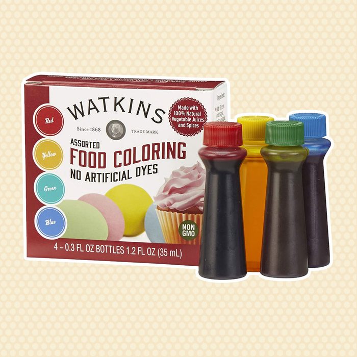 Watkins Assorted Food Coloring, 1 Each Red, Yellow, Green, Blue, Total Four .3 oz bottles