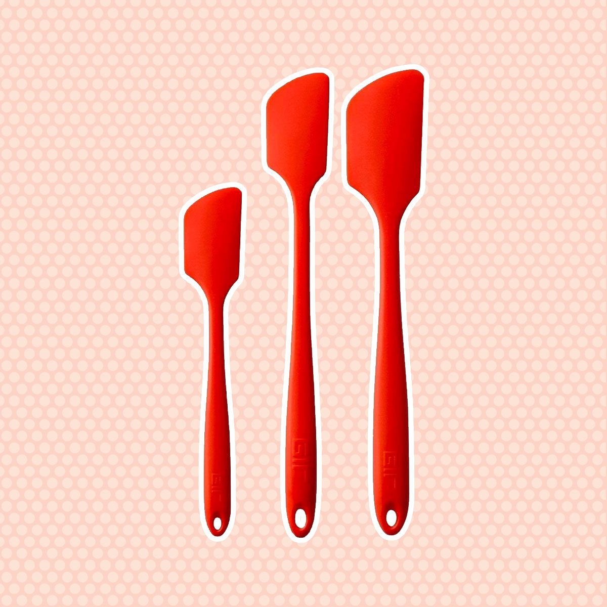 GIR: Get It Right All Silicone Mini, Skinny & Ultimate Spatula 3 Pc Set (Red)