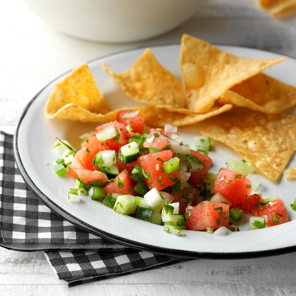 Watermelon and Cucumber Salsa