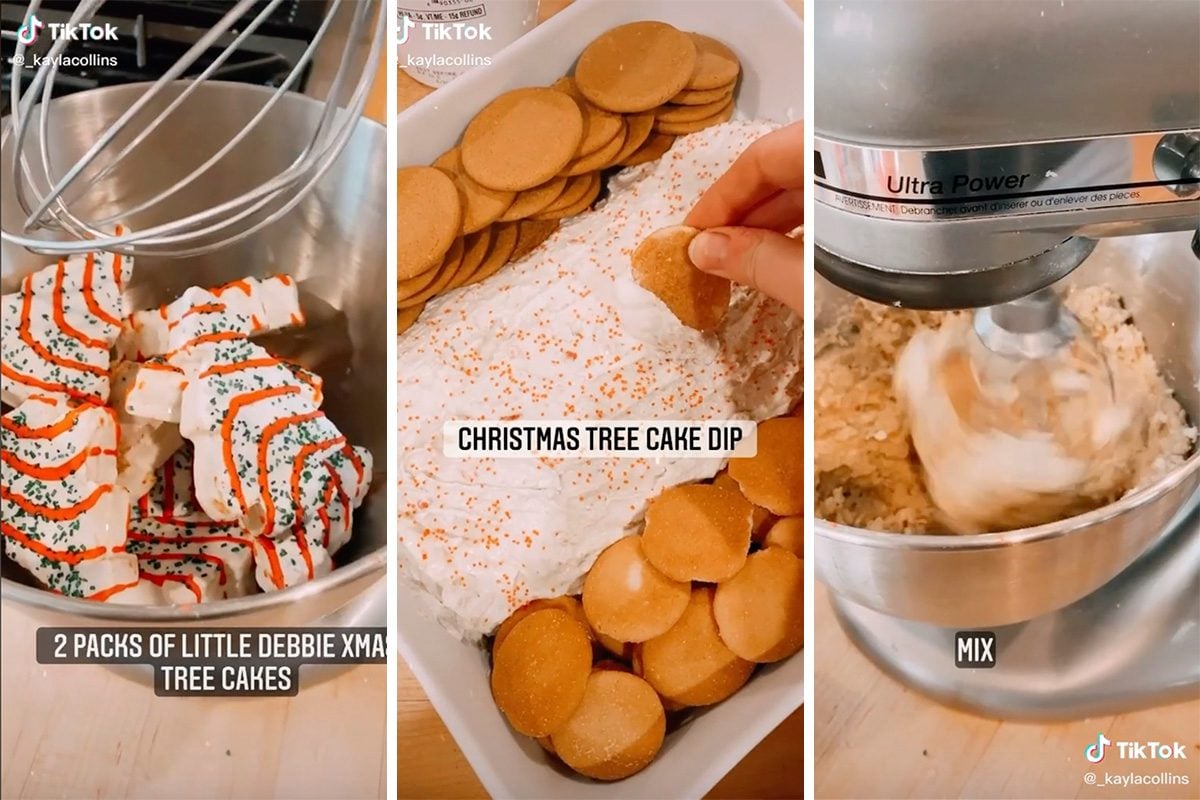 This Is How to Make Little Debbie Christmas Tree Cake Dip