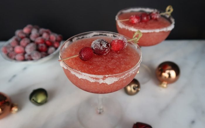 frozen alcoholic christmas drinks, frozen cranberry juice cocktail