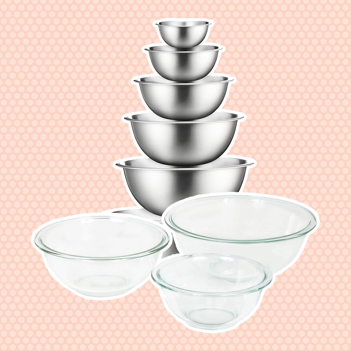 Stainless Steel or Glass Bowls