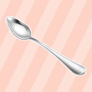 Hiware 4-piece Grapefruit Spoons, Stainless Steel