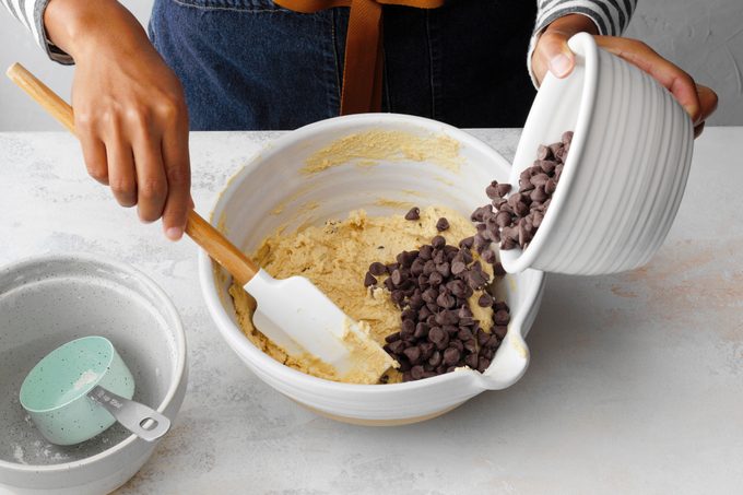 Gluten Free Chocolate Chip Cookies. stir in the chocolate chips