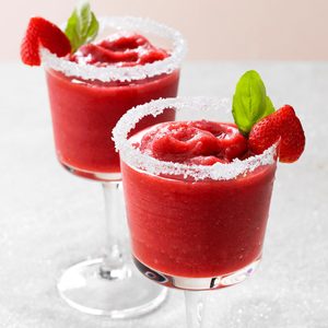 Frozen Strawberry-Basil Margarita