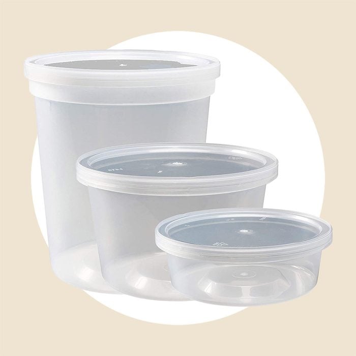Durahome Food Storage Containers With Lids 8oz, 16oz, 32oz Freezer Deli Cups Combo Pack