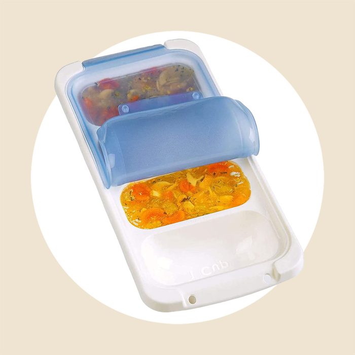 Prepworks Pks 725 Dishwasher Safe 1 Cup 4 Serving Leftover Soup & Food Storage Freezer Pod Tray