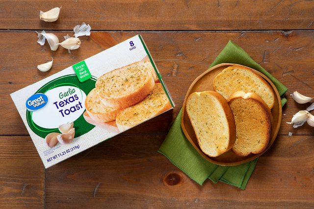Great Value Texas Toast In Package And On Plate.