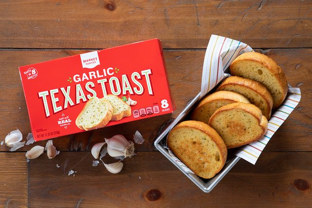 Market Pantry Texas Toast In Package And On Plate.