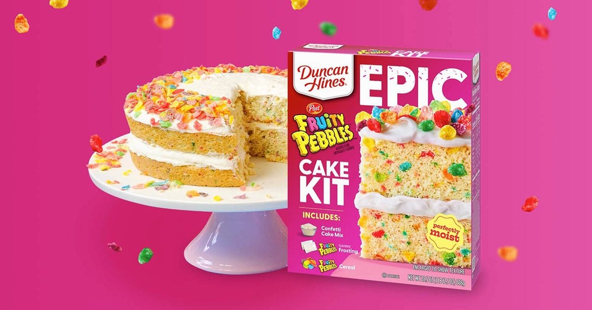 Duncan Hines Is Selling A Fruity Pebbles Cake Kit We Can T Wait To Try