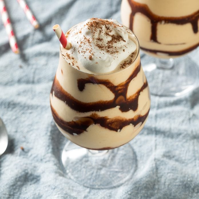 Homemade Boozy Frozen Mudslide Cocktail