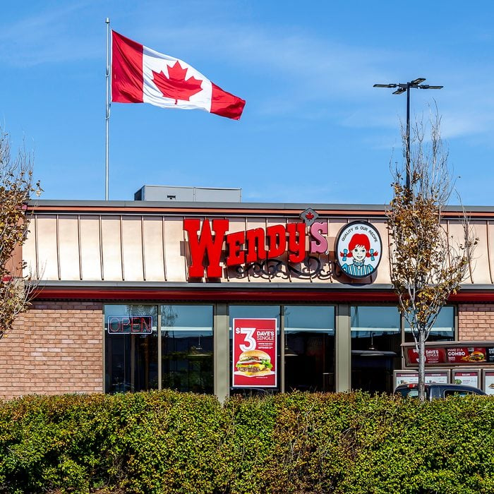 St. Catharines, Ontario, Canada - September 19, 2019: One of the Wendy's restaurant in St. Catharines; Wendy's is an American international fast food restaurant chain.