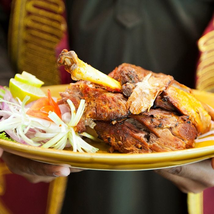 indian main dishes Raan, Slow Cooked Lamb Leg, At Bukhara, A Traditional North 