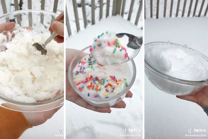 How to make snow cream