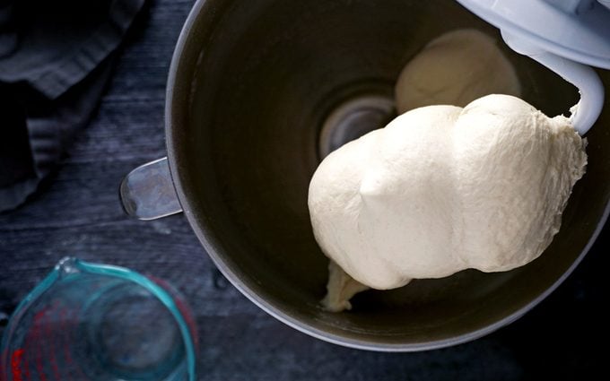 mixed dough in stand mixer How To Make Baguettes 021921 Toh 03