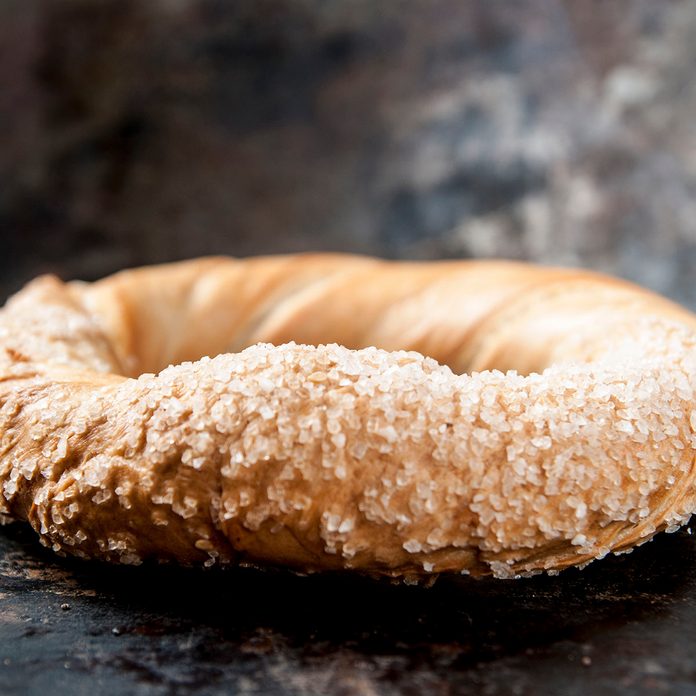 pretzel bread, black background, bagel, Krakow, food, Polish tradition, Wawel, breakfast, salt, Poland tradition