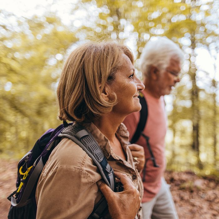 Senior Couple Hiking Together