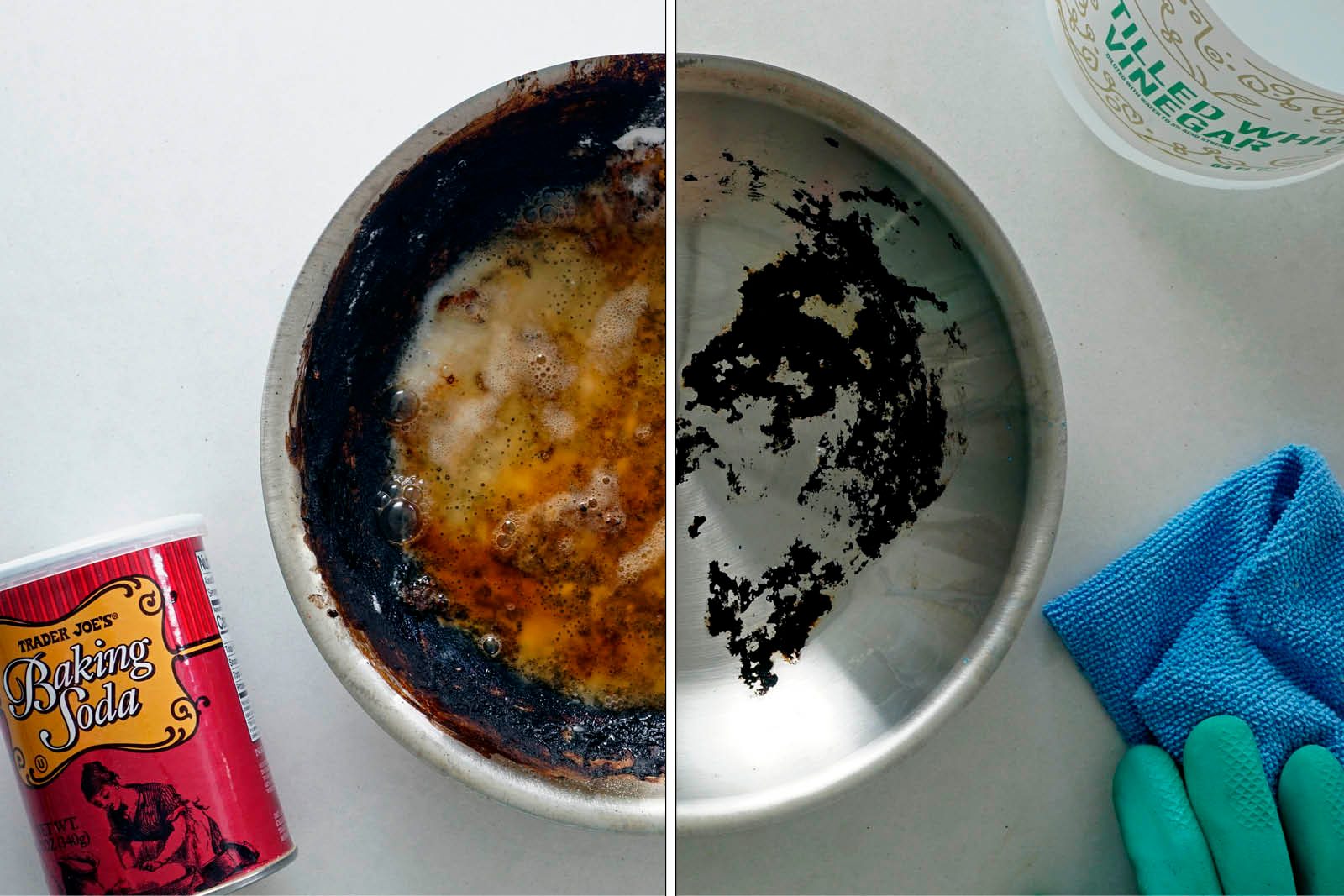 Baking Soda + Vinegar Cleaning Pan