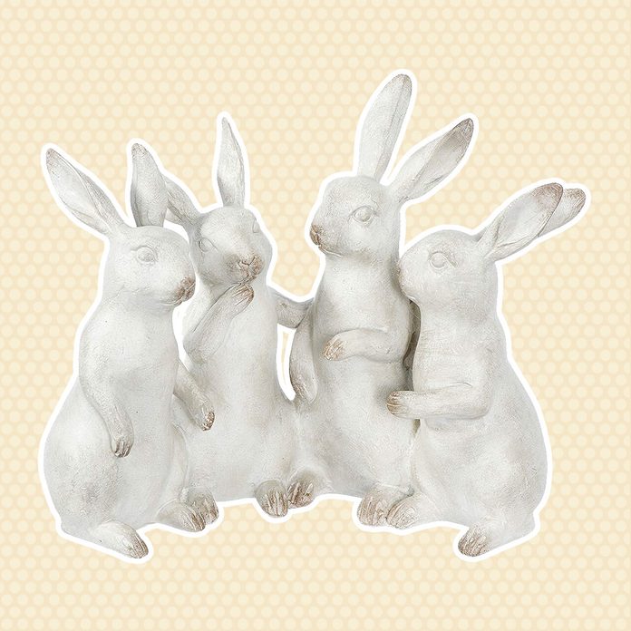Bunny Rabbit Figurines vintage easter decorations