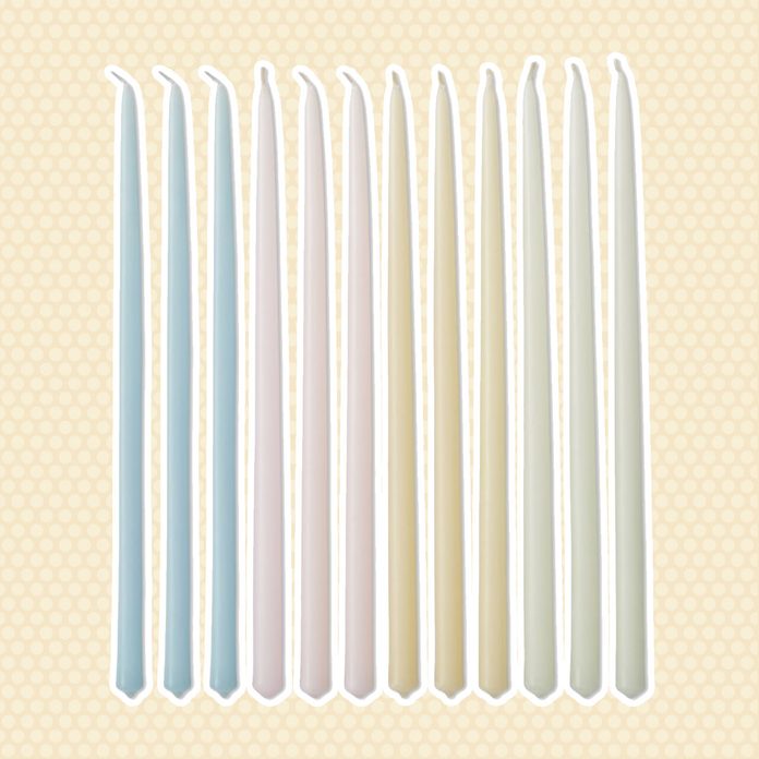 vintage easter decorations Easter Pastel Taper Candles