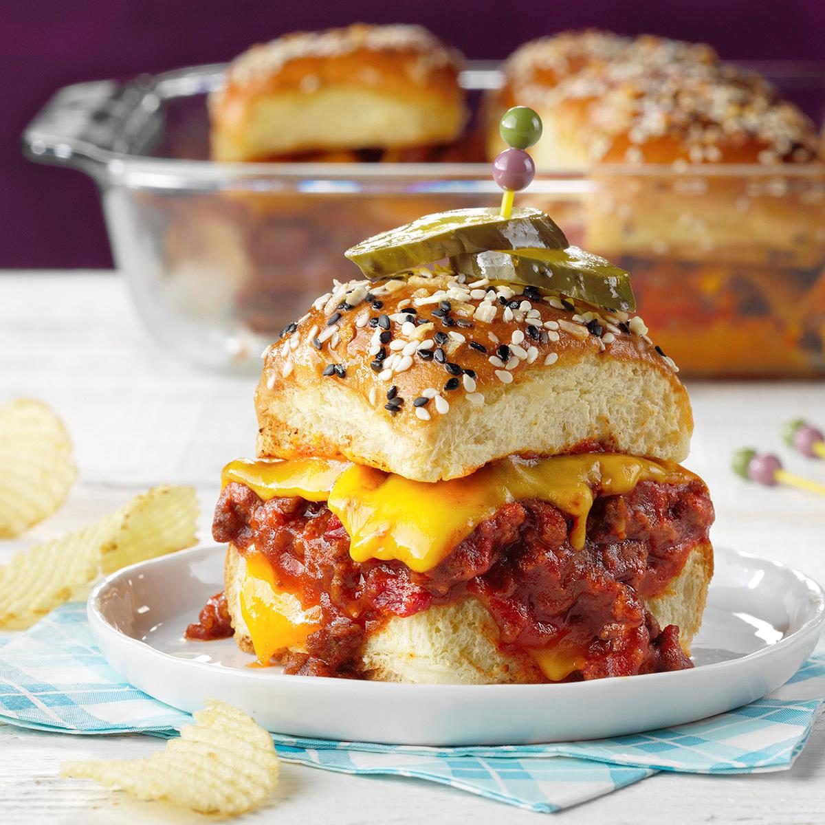 Peaky Sliders  The popular game day food from the US is very different  from the endless burger options everyone knows. It rules out the fear of  making a bad choice by