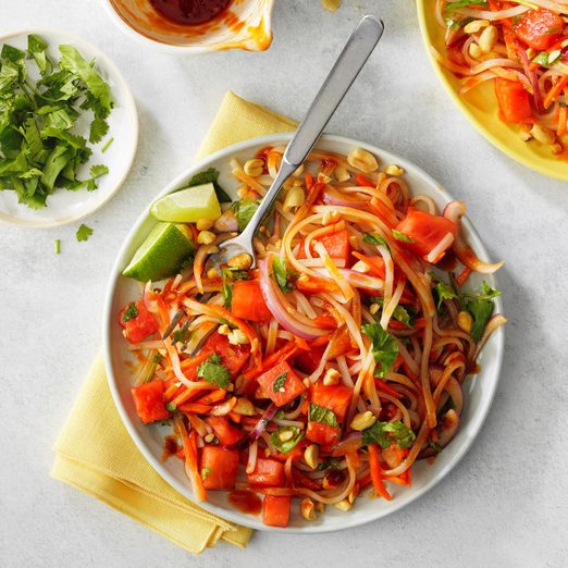 Spicy Thai Inspired Noodle Watermelon Salad Exps Rc21 258396 E02 19 9b