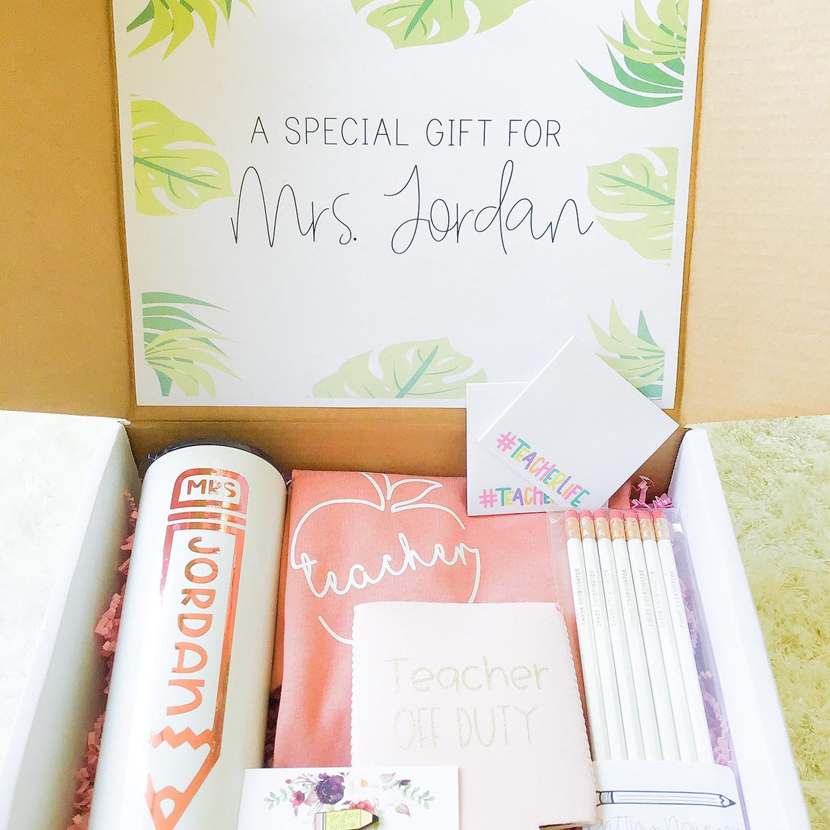 personalized Teacher Gift Box