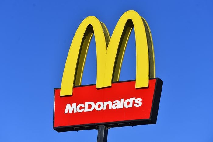 STOKE-ON-TRENT- NOVEMBER 13: The American fast food company, McDonalds logo is seen outside one of its stores on November 13, 2020 in Stoke-on-Trent, Staffordshire . (Photo by Nathan Stirk/Getty Images)