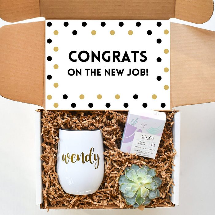 new job gifts New Job Gift Box Congrats On The New Job