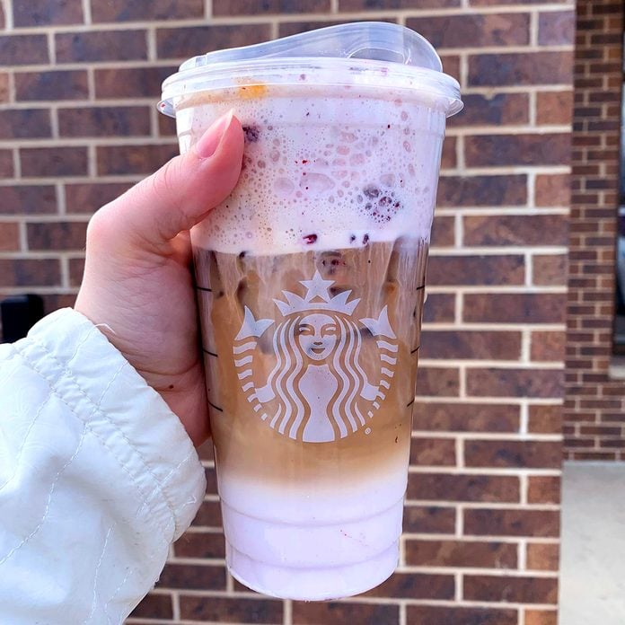 Starbucks Blackberry Caramel Macchiato from the secret menu