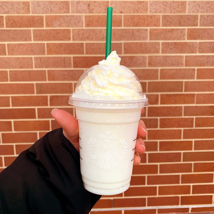 Starbucks Dole Whip Frappuccino from the secret menu
