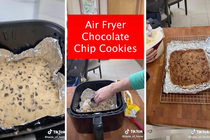 Tiktok Air Fryer Chocolate Chip Cookie