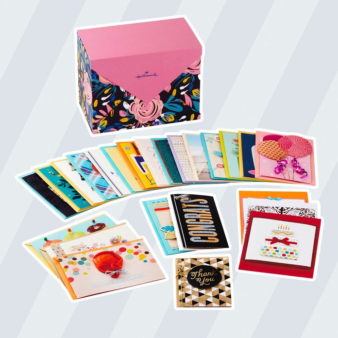 personalized stationery 24 Cards For Alloccasions In Floral Organizer Box 5edx3457 01