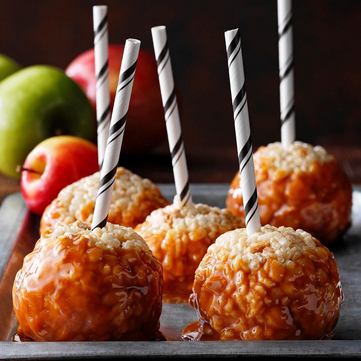 Caramel Apple Rice Krispies Treats