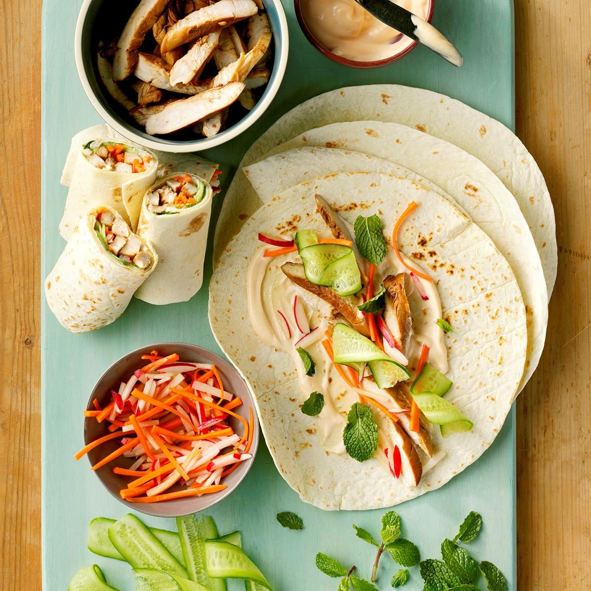 Chicken wraps recipe