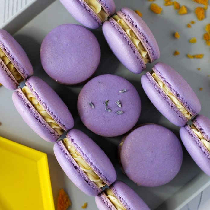 LAVENDER AND HONEY MACARONS