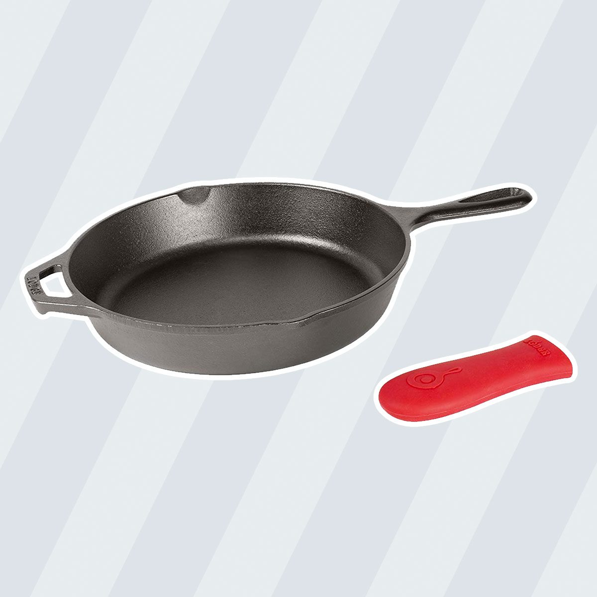 best cast iron skillet Lodge Skillet Pre Seasoned 10 25 Inch Silicone