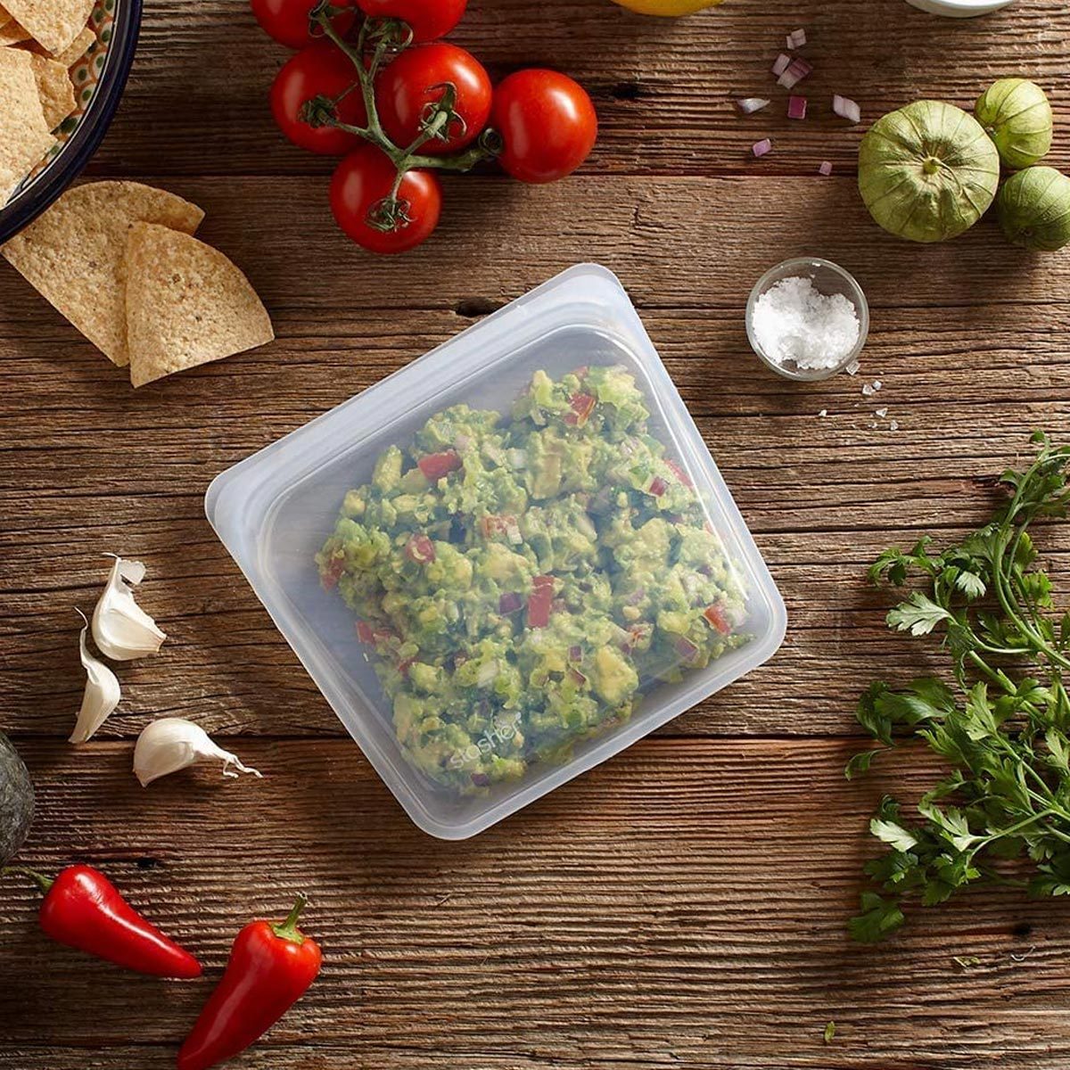 2 Pc Travel Condiment Container Salad Dressing Silicone Leak Proof