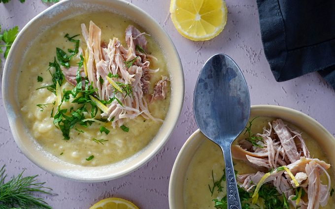 Serve avgolemono soup recipe