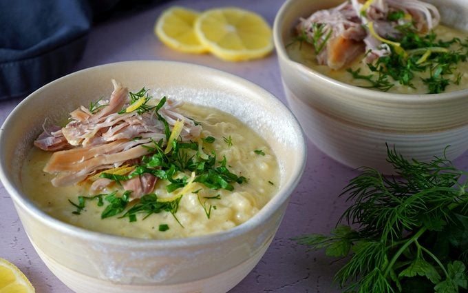avgolemono soup recipe (greek lemon chicken soup)