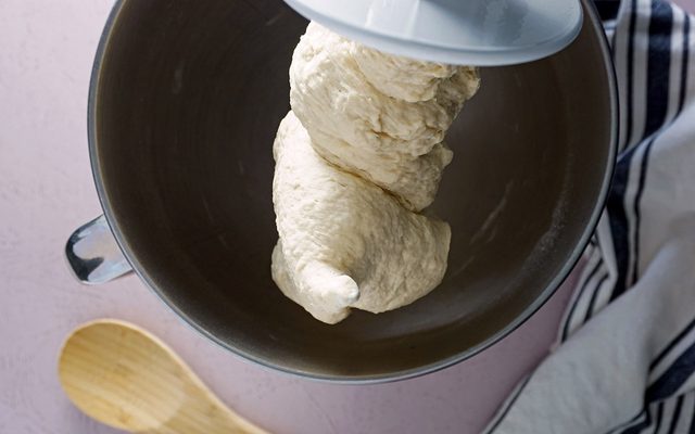Make the dough Cinnamon Crunch Bagels Panera 041921 Toh 03