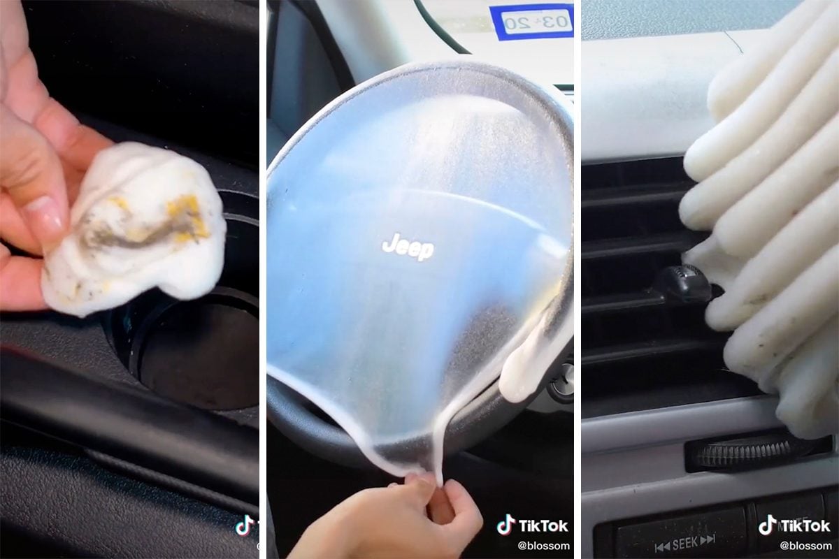 Use This Amazing Cleaning Slime To Dust Your Car's Interior