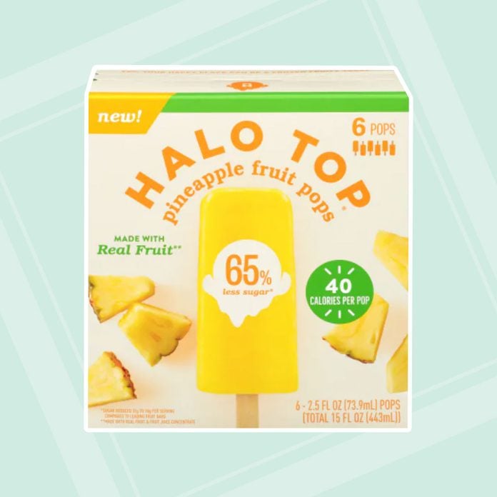 best popsicles Halo Top Pineapple Fruit Pops