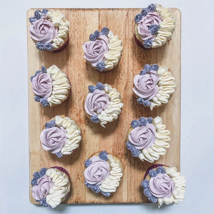 Light and Fluffy Lavender Cupcakes