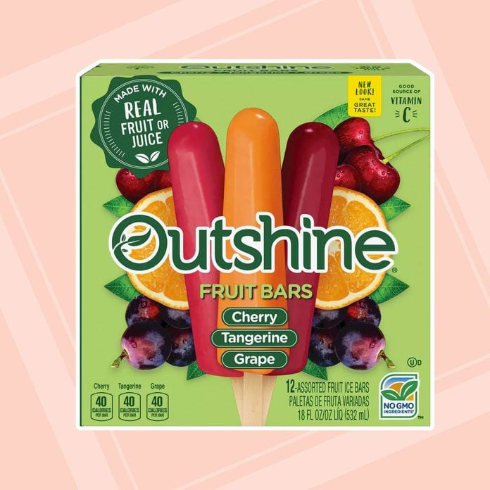 best popsicles Outshine Cherry Tangerine Grape Frozen Fruit Bars 18oz 12ct
