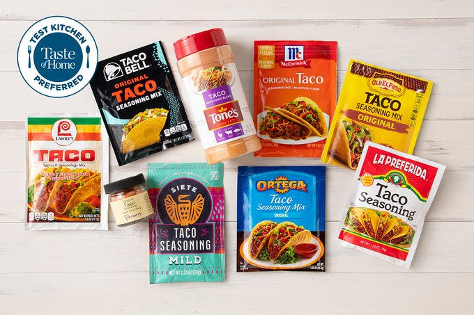 Taco Seasonings In Packages For Taste Test