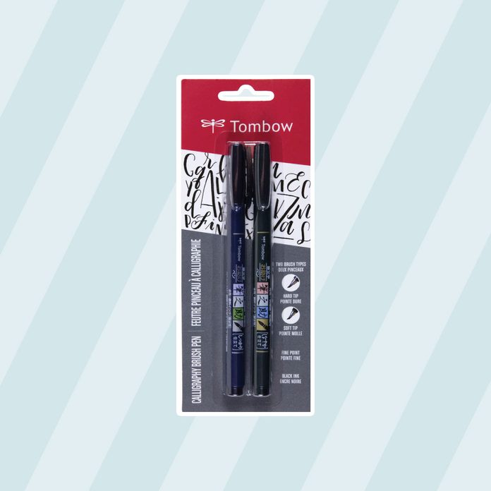 personalized stationery Tombow Fudenosuke Calligraphy Brush Pens