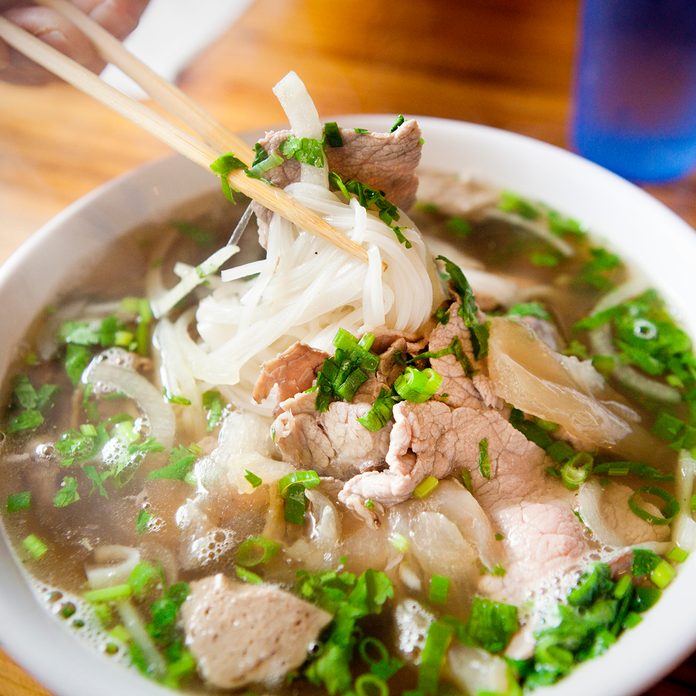 Vietnamese Pho Noodle Soup Dish