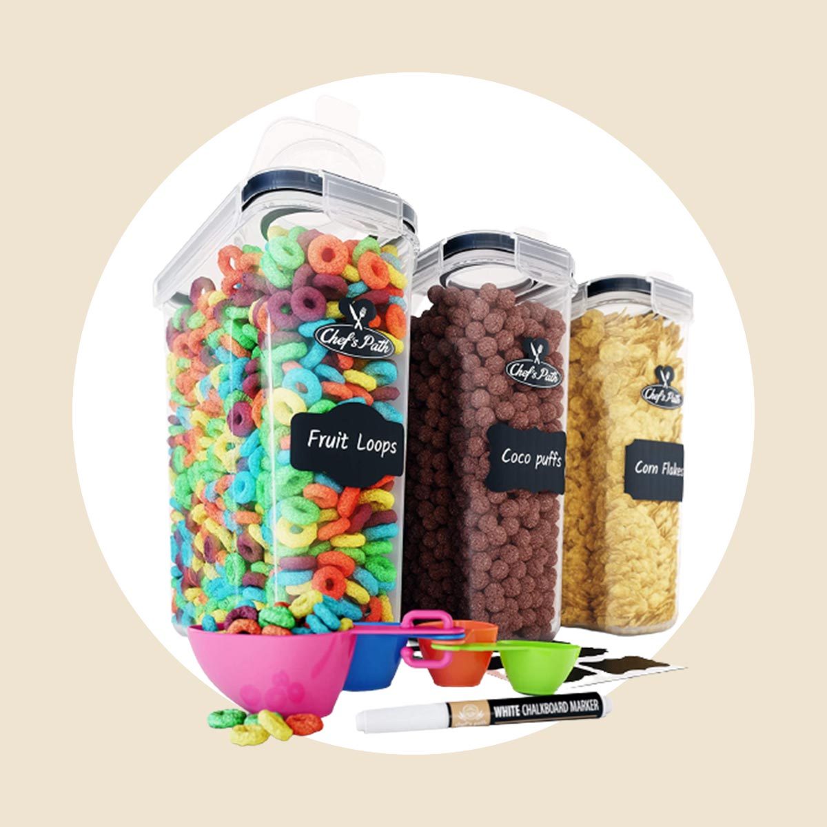 Cereal Storage Container Set, For Cereal,flour,sugar,baking